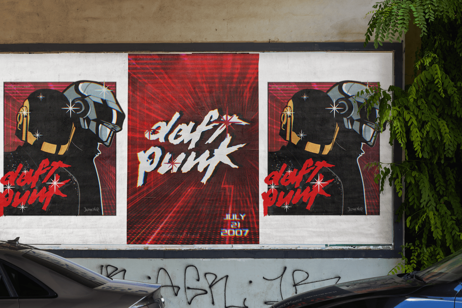 Proyecto Daft Punk - Campaña OOH de alto impacto